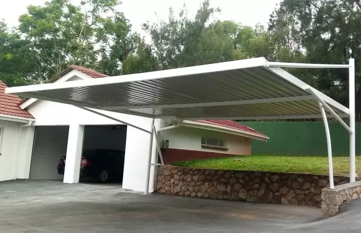 Cantillever Parking Shade Carport - Single Car